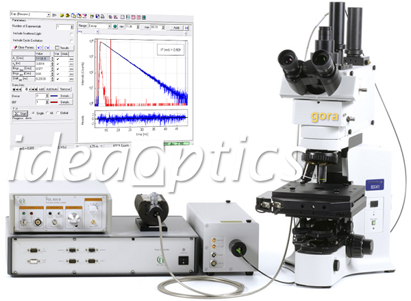 结合复享光学 gora 共焦显微系统的 TCSPC 荧光寿命系统